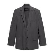 Blazer met gestreept patroon Balenciaga , Gray , Heren