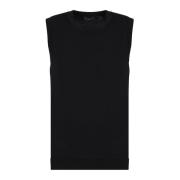 Top zonder mouwen, Patch Logo Armani Exchange , Black , Dames