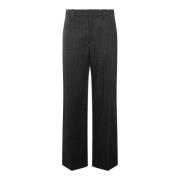 Donkergrijze wollen broek Regular fit Brunello Cucinelli , Gray , Dame...