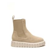 Grenelle Chelsea Sneakers Voile Blanche , Beige , Dames