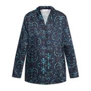 Shirt Marlene Hanro , Blue , Dames