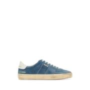 Lichtblauwe Suède Sneakers voor Mannen Golden Goose , Blue , Heren