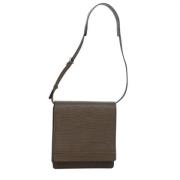 Pre-owned Leather louis-vuitton-bags Louis Vuitton Vintage , Gray , Da...