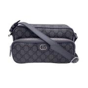 Pre-owned Leather gucci-bags Gucci Vintage , Gray , Dames