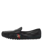 Pre-owned Leather flats Gucci Vintage , Black , Heren