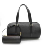 Pre-owned Leather shoulder-bags Louis Vuitton Vintage , Black , Dames