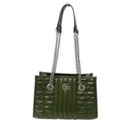 Pre-owned Leather gucci-bags Gucci Vintage , Green , Dames