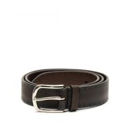 Donkerbruine Leren Riem Orciani , Brown , Heren