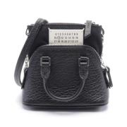 Pre-owned Leather handbags Maison Margiela Pre-owned , Black , Dames