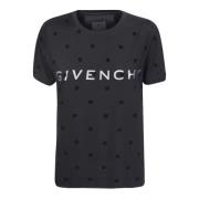 Zwart T-shirt met iconisch logo Givenchy , Black , Dames