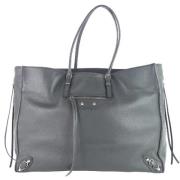 Pre-owned Leather balenciaga-bags Balenciaga Vintage , Gray , Dames