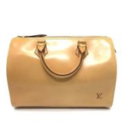 Pre-owned Leather handbags Louis Vuitton Vintage , Beige , Dames