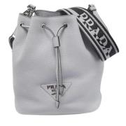 Pre-owned Leather prada-bags Prada Vintage , Gray , Dames