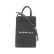 Pre-owned Leather balenciaga-bags Balenciaga Vintage , Black , Dames