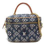 Pre-owned Fabric shoulder-bags Louis Vuitton Vintage , Blue , Dames