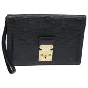 Pre-owned Leather louis-vuitton-bags Louis Vuitton Vintage , Black , D...