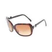 Pre-owned Plastic sunglasses Chanel Vintage , Brown , Dames