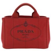 Pre-owned Canvas prada-bags Prada Vintage , Red , Dames