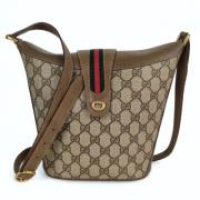 Pre-owned Leather gucci-bags Gucci Vintage , Brown , Dames