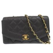 Pre-owned Leather chanel-bags Chanel Vintage , Black , Dames