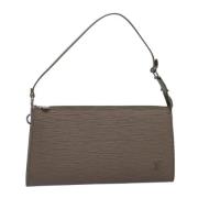 Pre-owned Leather louis-vuitton-bags Louis Vuitton Vintage , Gray , Da...