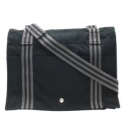 Pre-owned Canvas shoulder-bags Hermès Vintage , Black , Heren