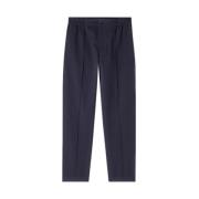 Donkerblauwe Katoenen Elastische Broek A.p.c. , Blue , Heren