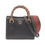 Pre-owned Leather gucci-bags Gucci Vintage , Black , Dames