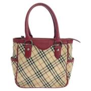 Pre-owned Canvas handbags Burberry Vintage , Beige , Dames