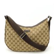 Pre-owned Canvas gucci-bags Gucci Vintage , Beige , Dames