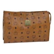 Pre-owned Canvas clutches MCM Pre-owned , Brown , Dames