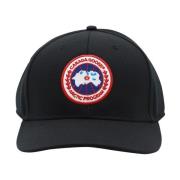 Zwarte Baseballpet Logo Patch Canada Goose , Black , Heren