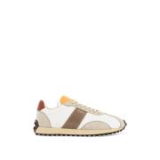 Vintage leren en canvas sneakers Tod's , Multicolor , Heren