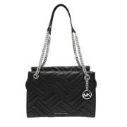 Pre-owned Leather shoulder-bags Michael Kors Pre-owned , Black , Dames