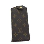 Pre-owned Canvas pouches Louis Vuitton Vintage , Brown , Dames