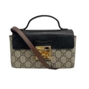 Pre-owned Leather gucci-bags Gucci Vintage , Beige , Dames