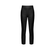 Zwarte Straight Leg Broek Pinko , Black , Dames