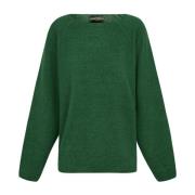 Marlon, trui van baby alpaca en merinowol groen Cortana , Green , Dame...