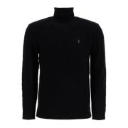 Gevlochten Wol Kasjmier Coltrui Sweater Polo Ralph Lauren , Black , He...