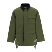 Omkeerbare Corduroy Kraag Gewatteerde Jas Carhartt Wip , Green , Heren