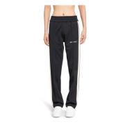 Logo Track Pants Zwart Strepen Regular Palm Angels , Black , Heren