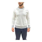 Crew Neck Sweater Gaudi , White , Heren