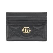 Pre-owned Leather wallets Gucci Vintage , Black , Dames