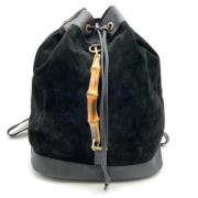 Pre-owned Suede gucci-bags Gucci Vintage , Black , Dames