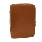 Pre-owned Leather home-office Louis Vuitton Vintage , Brown , Dames