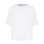 Stijlvolle Katoenen T-shirts en Polos Valentino Garavani , White , Her...