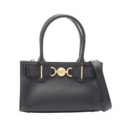 Pre-owned Leather handbags Versace Pre-owned , Black , Dames