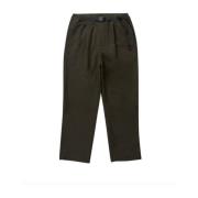 Relaxed Geplooide Wollen Broek Gramicci , Brown , Heren