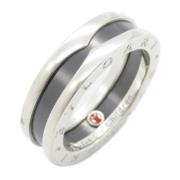 Pre-owned Metal rings Bvlgari Vintage , Black , Dames