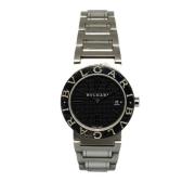 Pre-owned Stainless Steel watches Bvlgari Vintage , Black , Dames